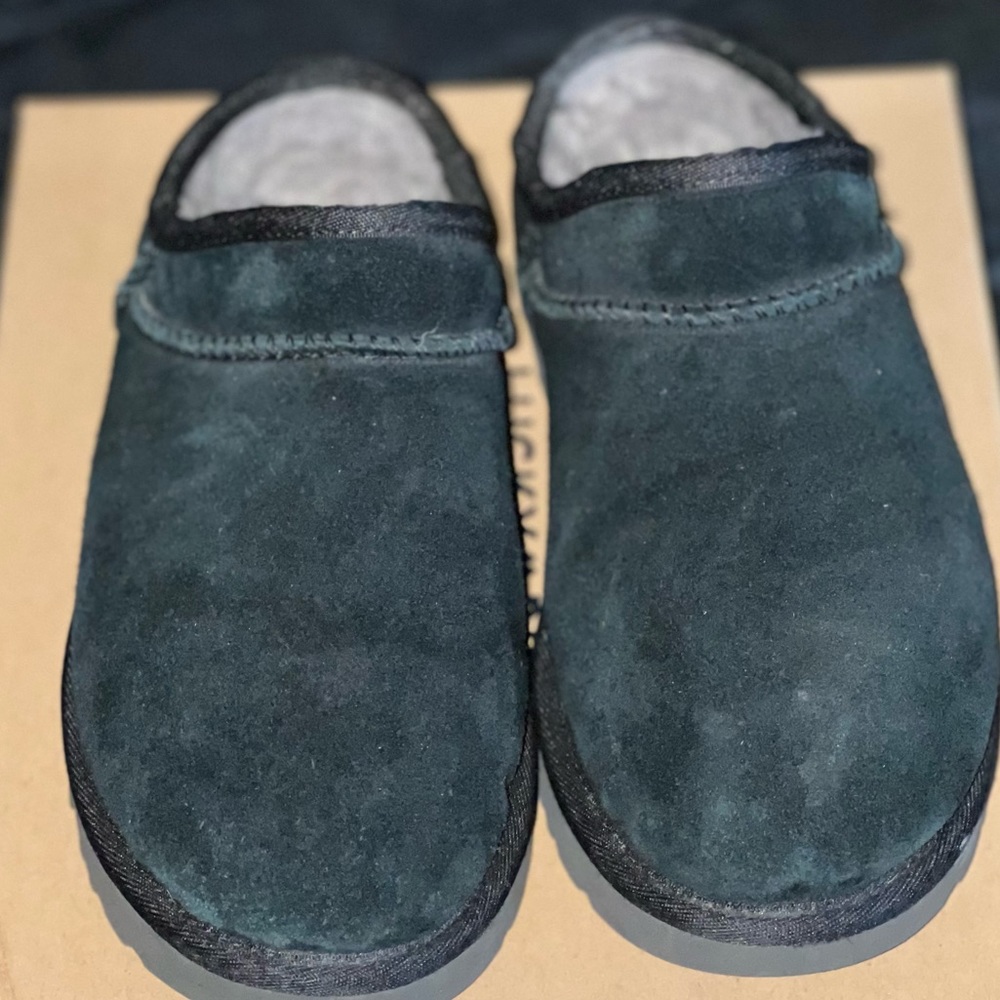 UGG Black Suede Slippers